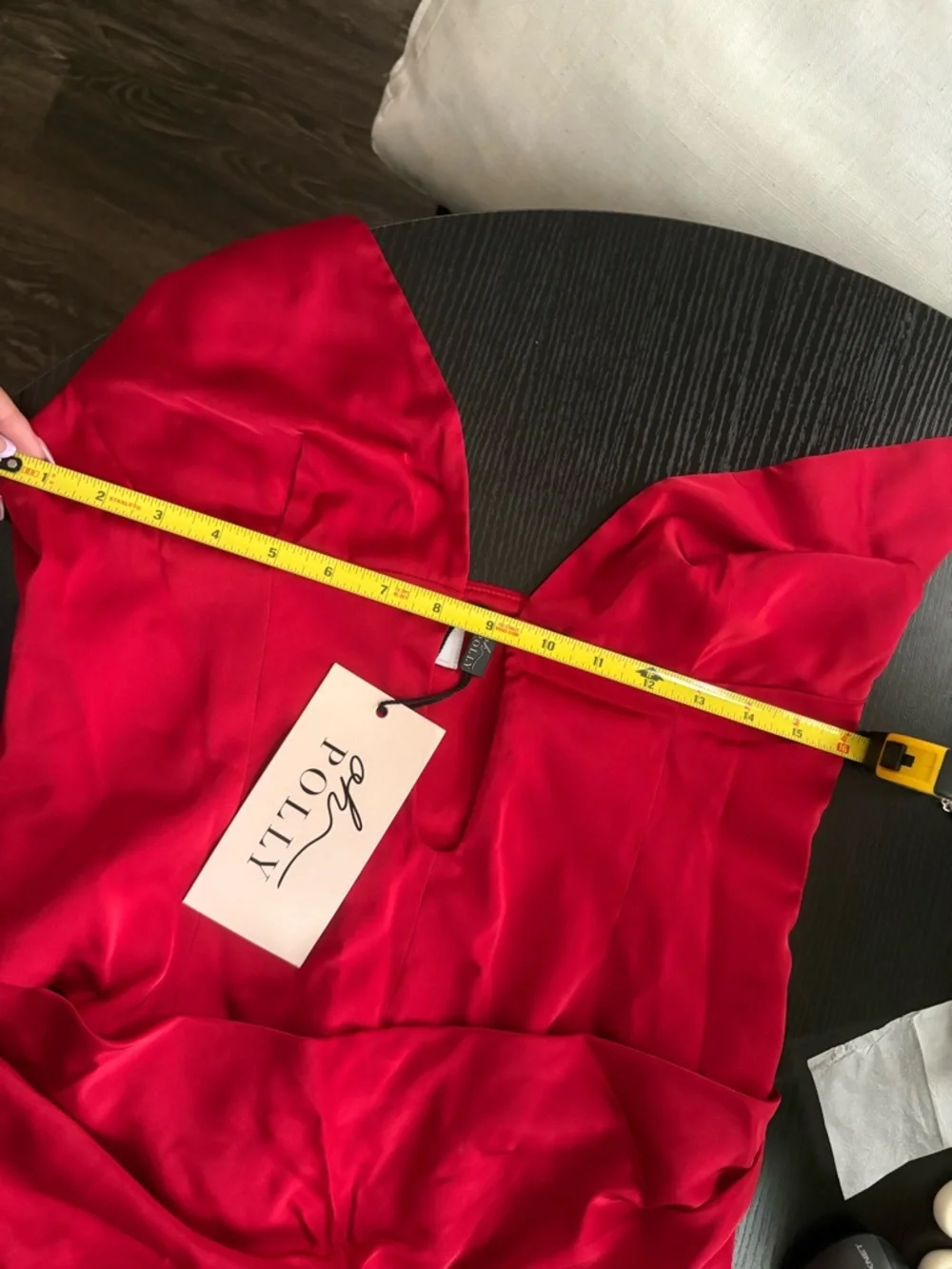 Oh Polly Cutout A-Line Mini Dress in Scarlet Red - Picture 11 of 11